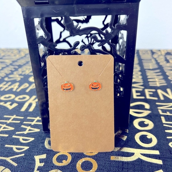 Halloween Earrings - Pumpkin - Picture 1 of 3
